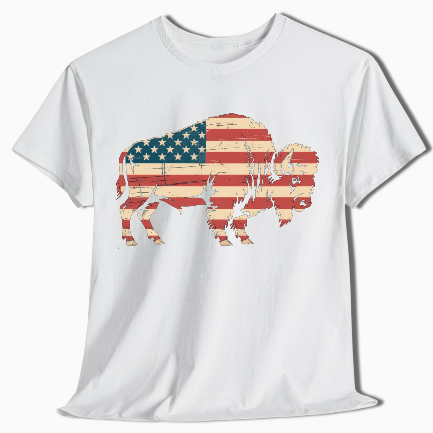 American Flag Buffalo Western Patriotic Shirt - t424a25