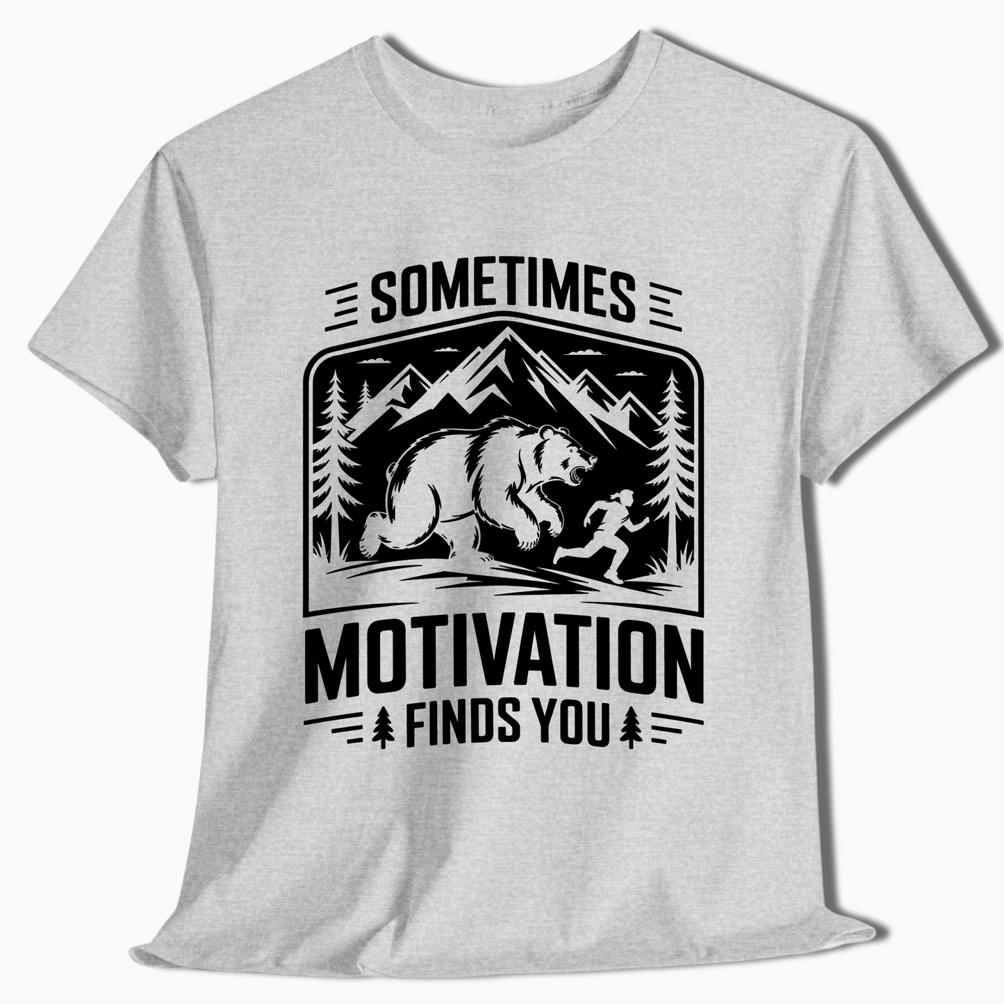 Sometimes Motivation Finds You Mountain Hiking Shirt - t414a25