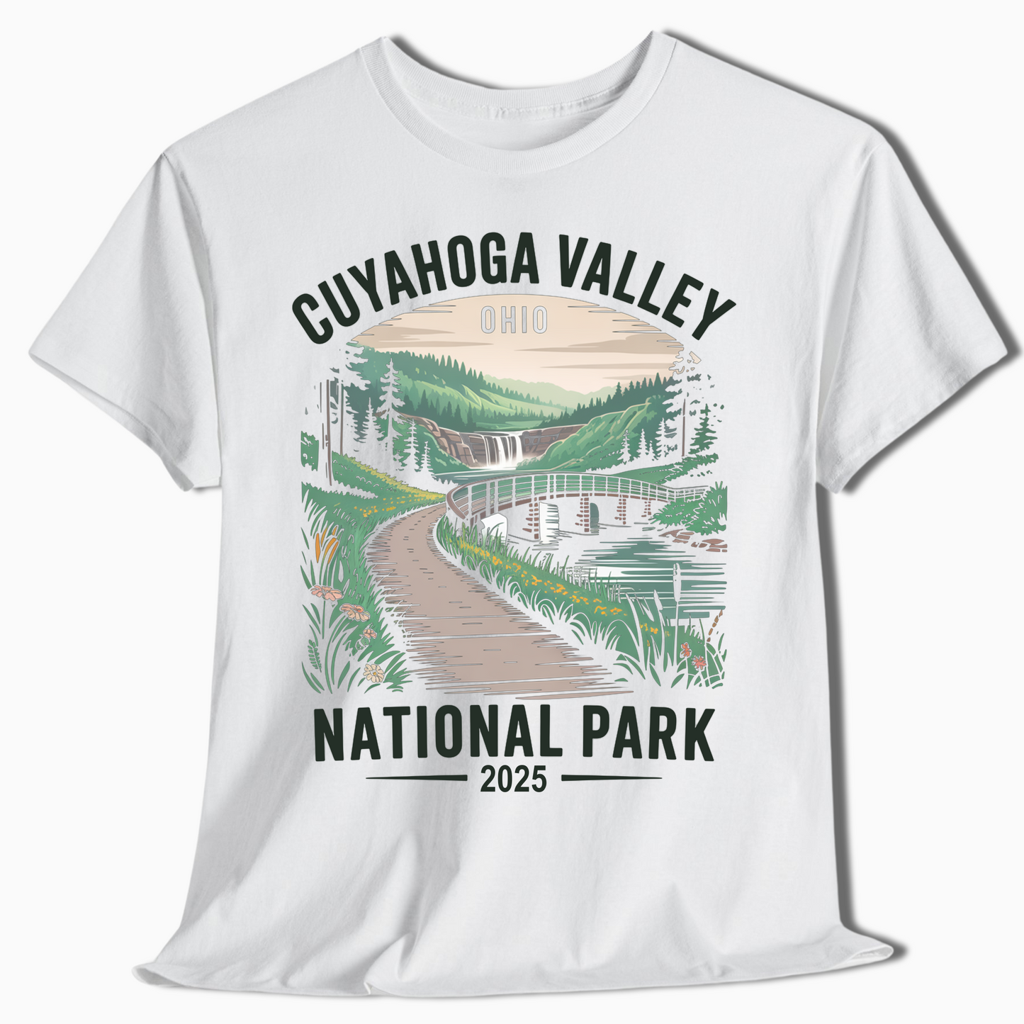 Cuyahoga Valley National Park Waterfall Trail Shirt - t360a25
