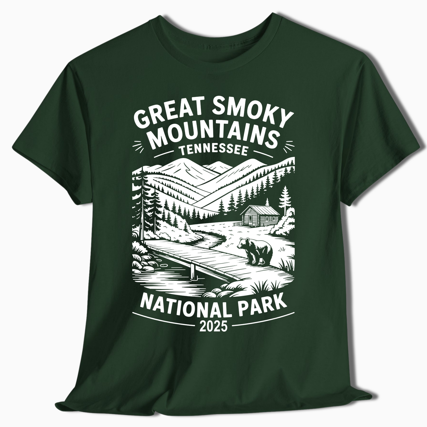 Great Smoky Mountains National Park T-Shirt - Custom Year - t376a25