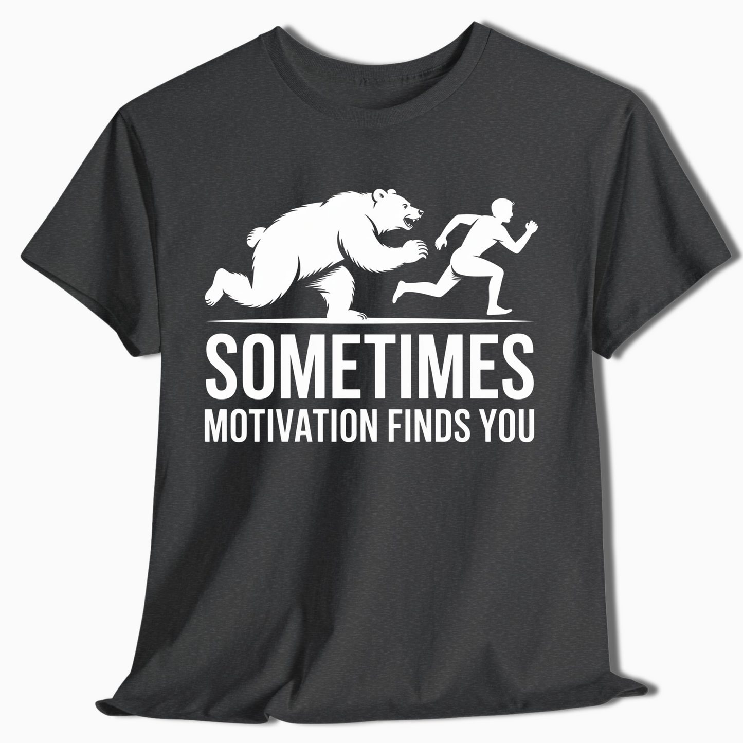Sometimes Motivation Finds You Bear Hiking Shirt - t416a25
