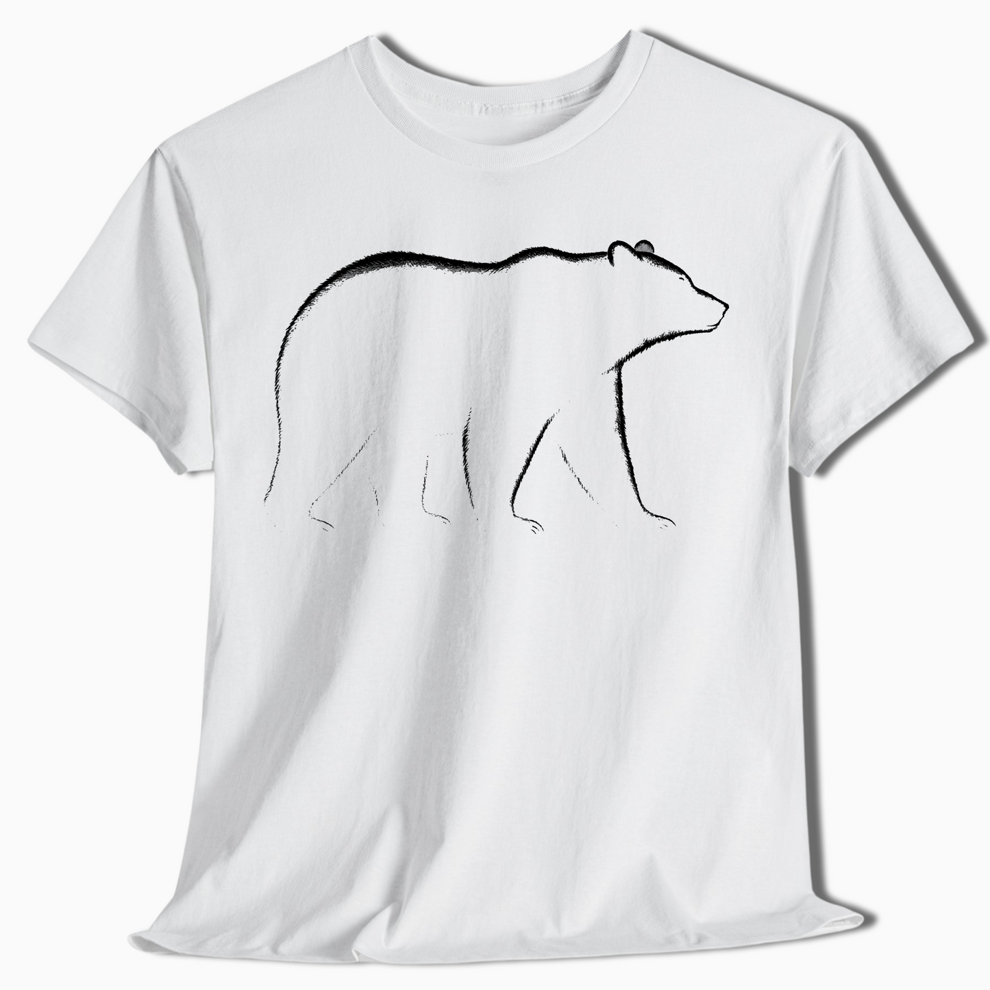 Minimalist Bear Shirt for Outdoorsmen - t442a25