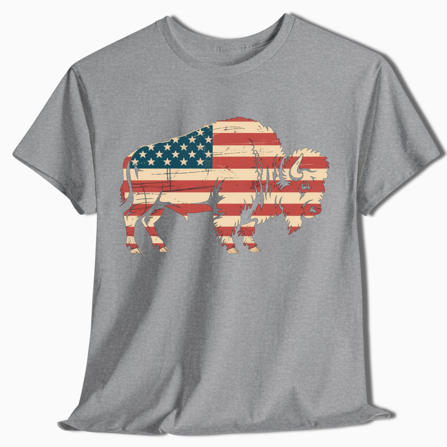 American Flag Buffalo Western Patriotic Shirt - t424a25