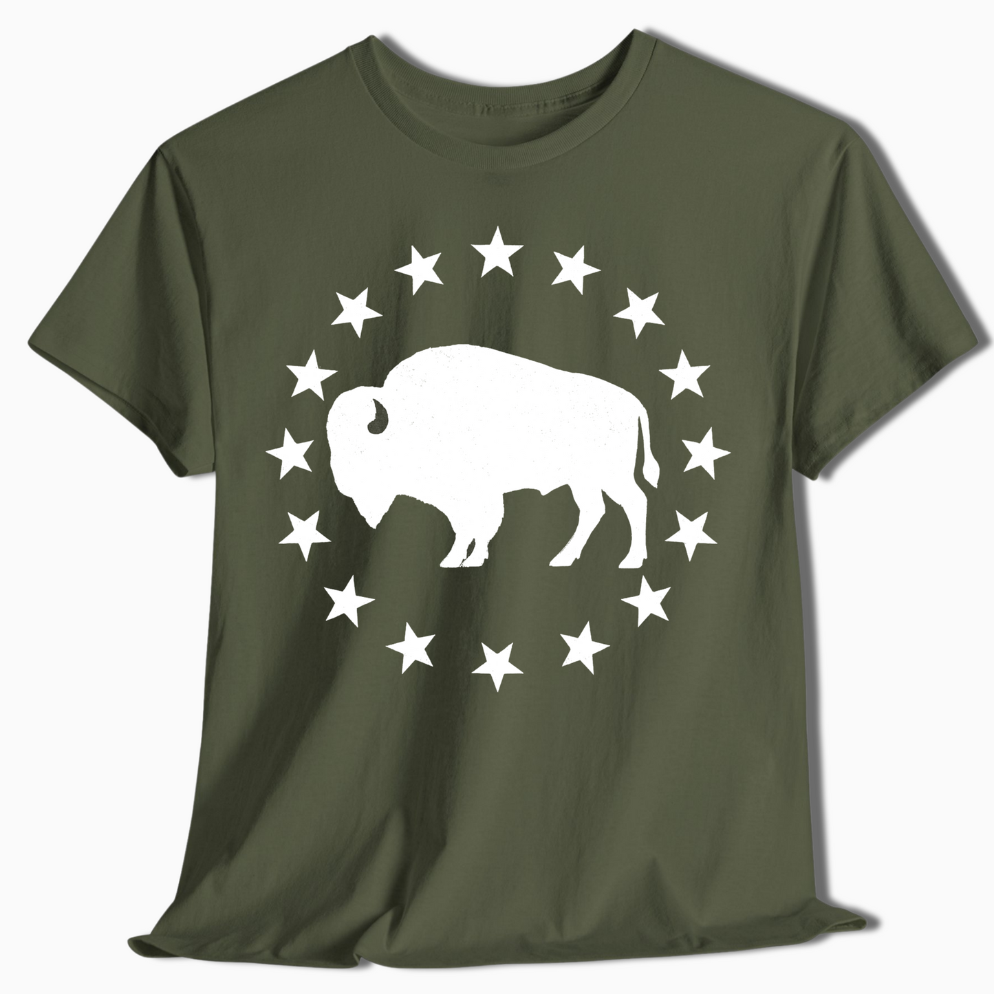 Patriotic Bison Star Outdoor T-Shirt - t426a25