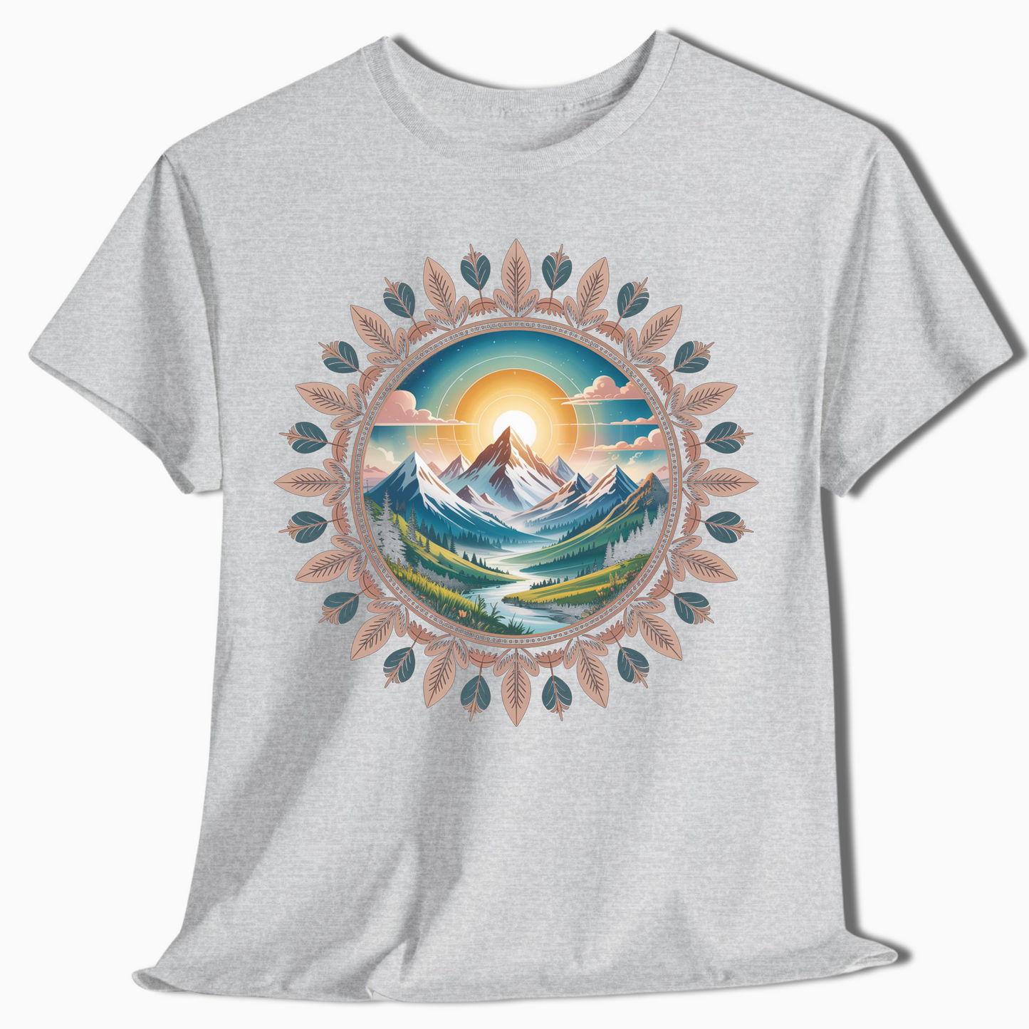 Mountain Mandala Nature T-Shirt - t408a25