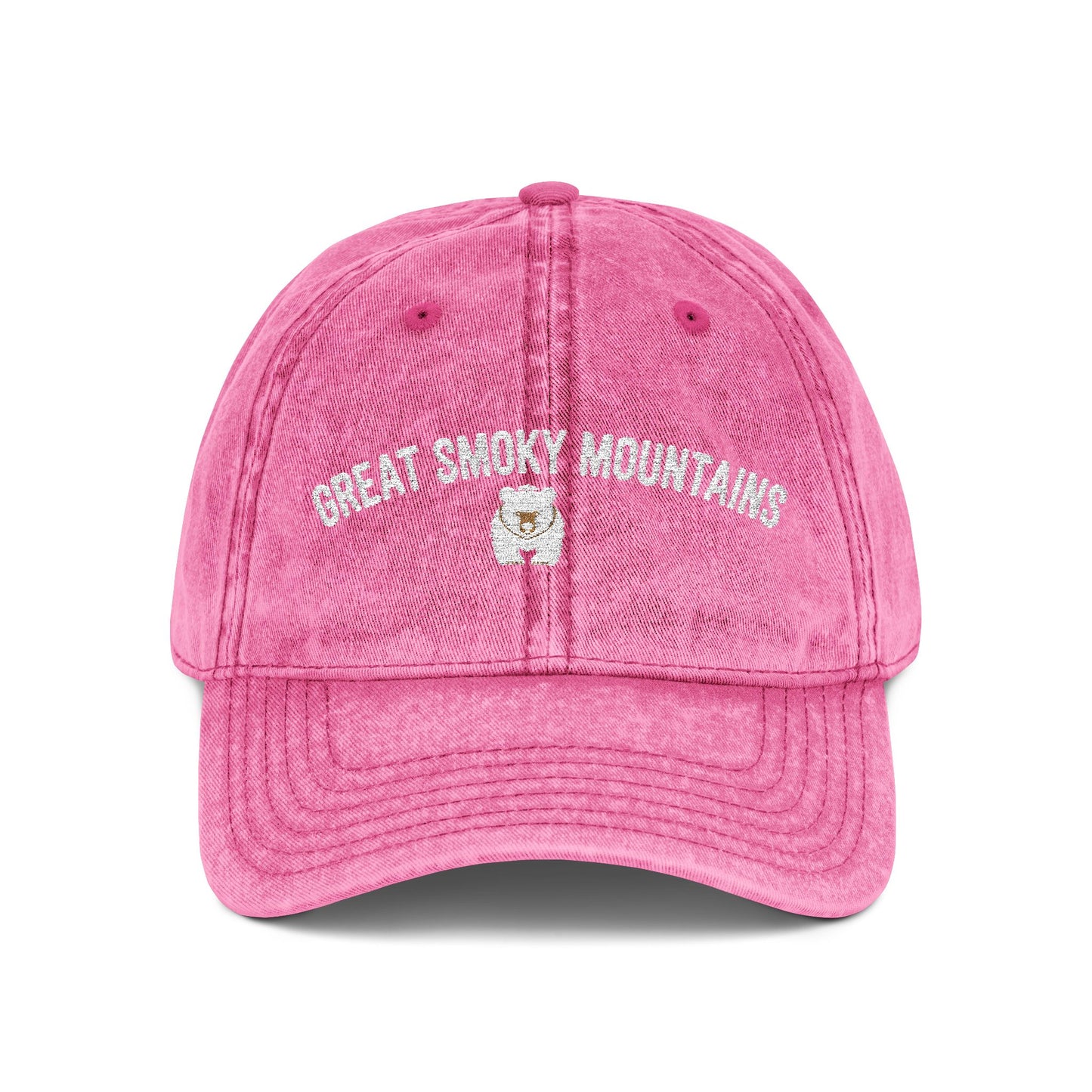 Great Smoky Mountains Cap with Bear Design - t386a25