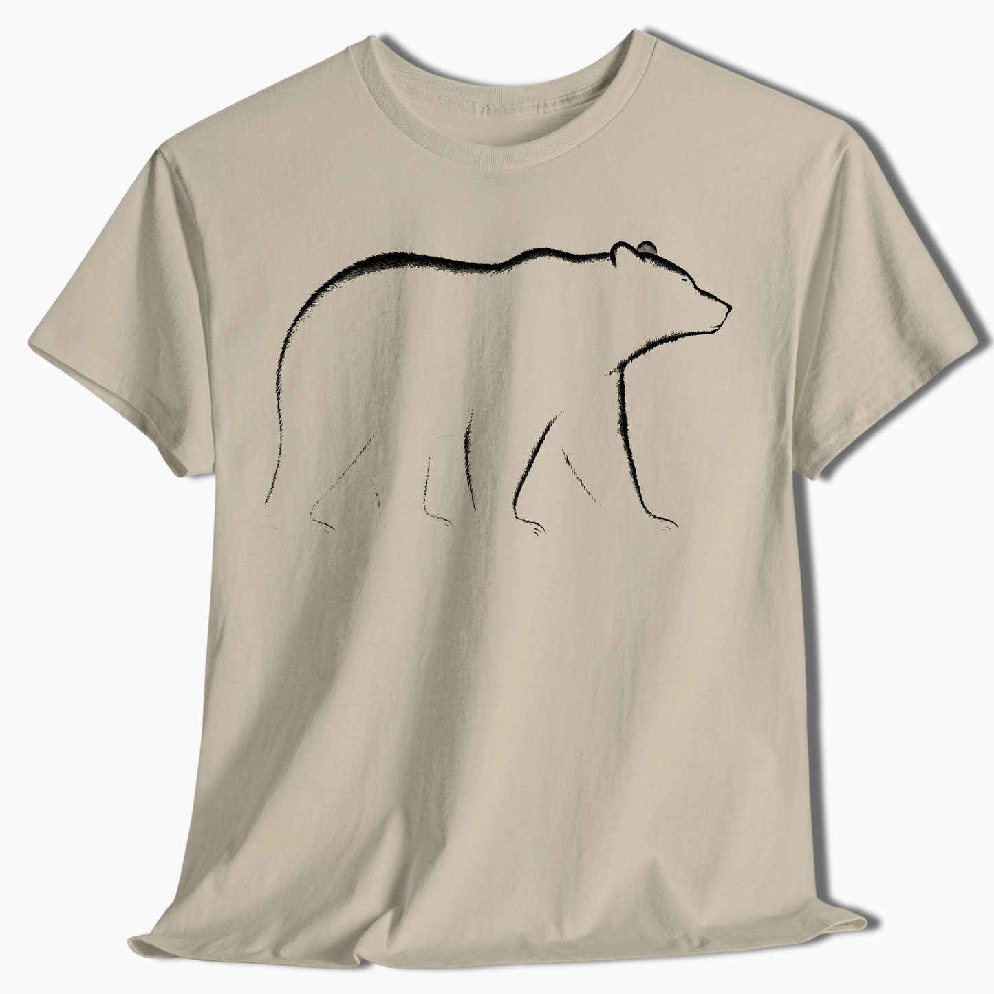 Minimalist Bear Shirt for Outdoorsmen - t442a25
