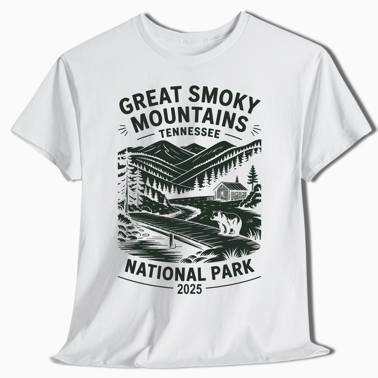 Great Smoky Mountains National Park T-Shirt - Custom Year - t376a25