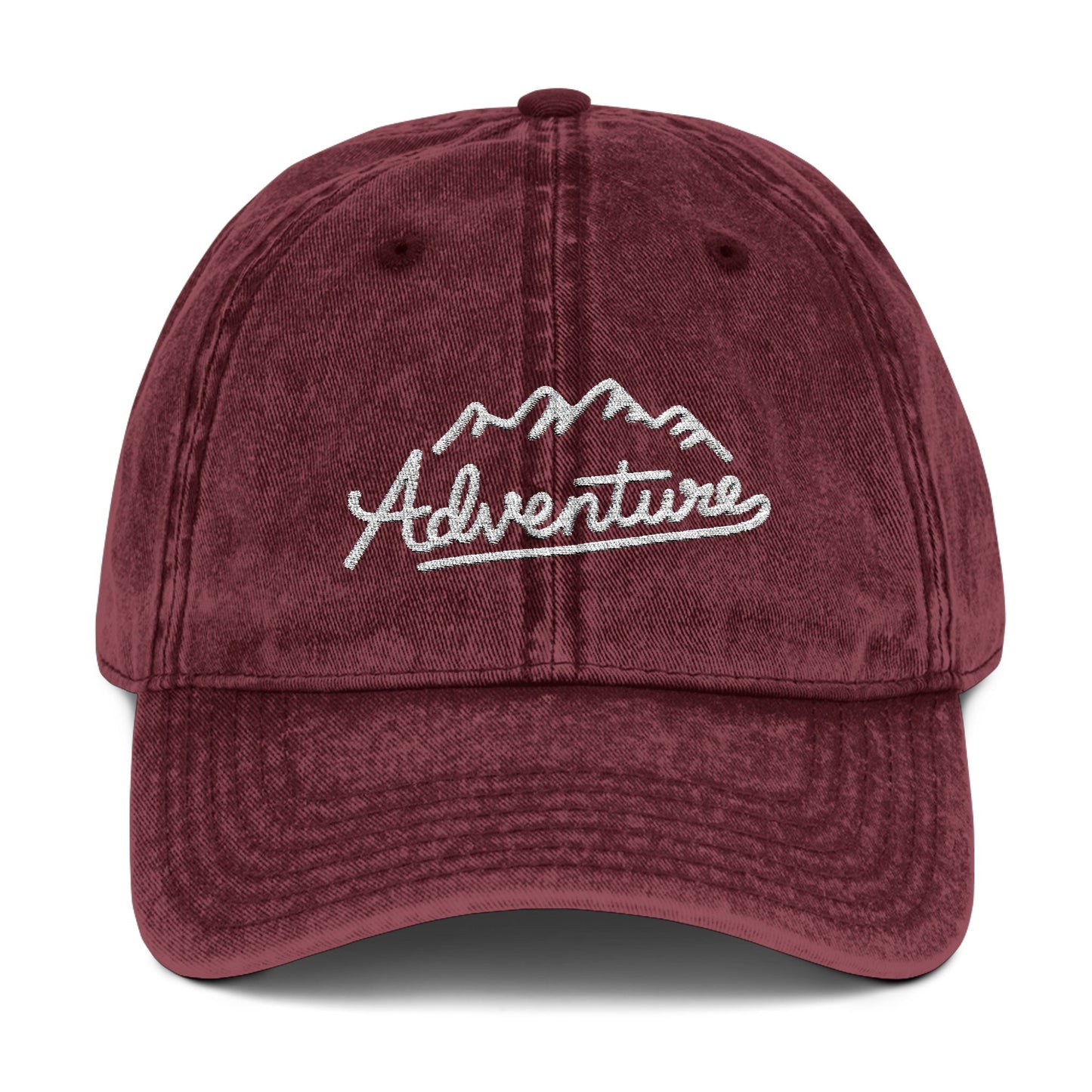 Adventure Mountains Vintage Cap | Outdoor Explorer Baseball Hat | Nature Enthusiast Gift - t89a25