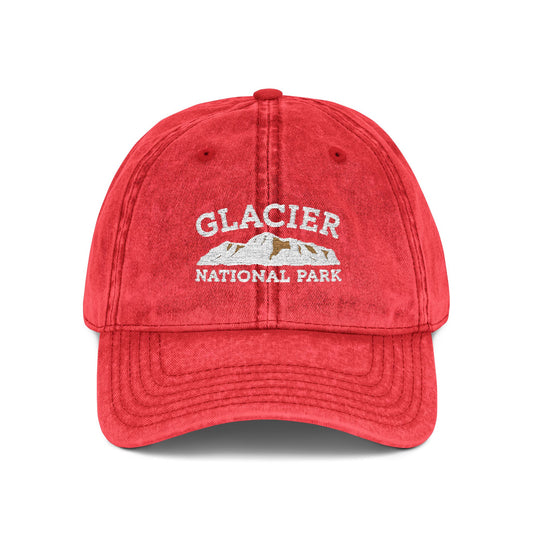 Mountain Ridge Cap - Glacier National Park Hat - t327a25