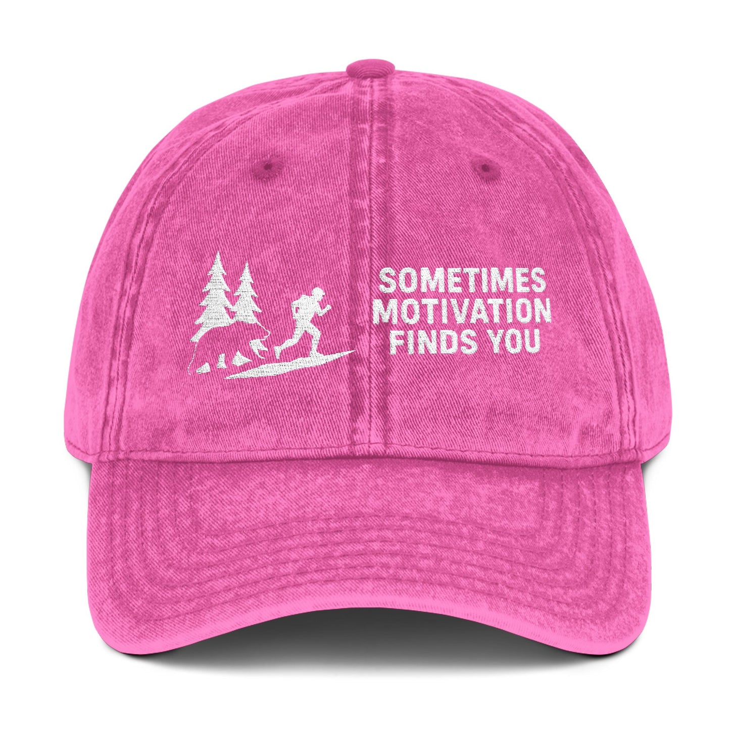 Sometimes Motivation Finds You Trail Running Cap - t270a25