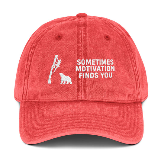Sometimes Motivation Finds You Rock Climbing Cap - t269a25