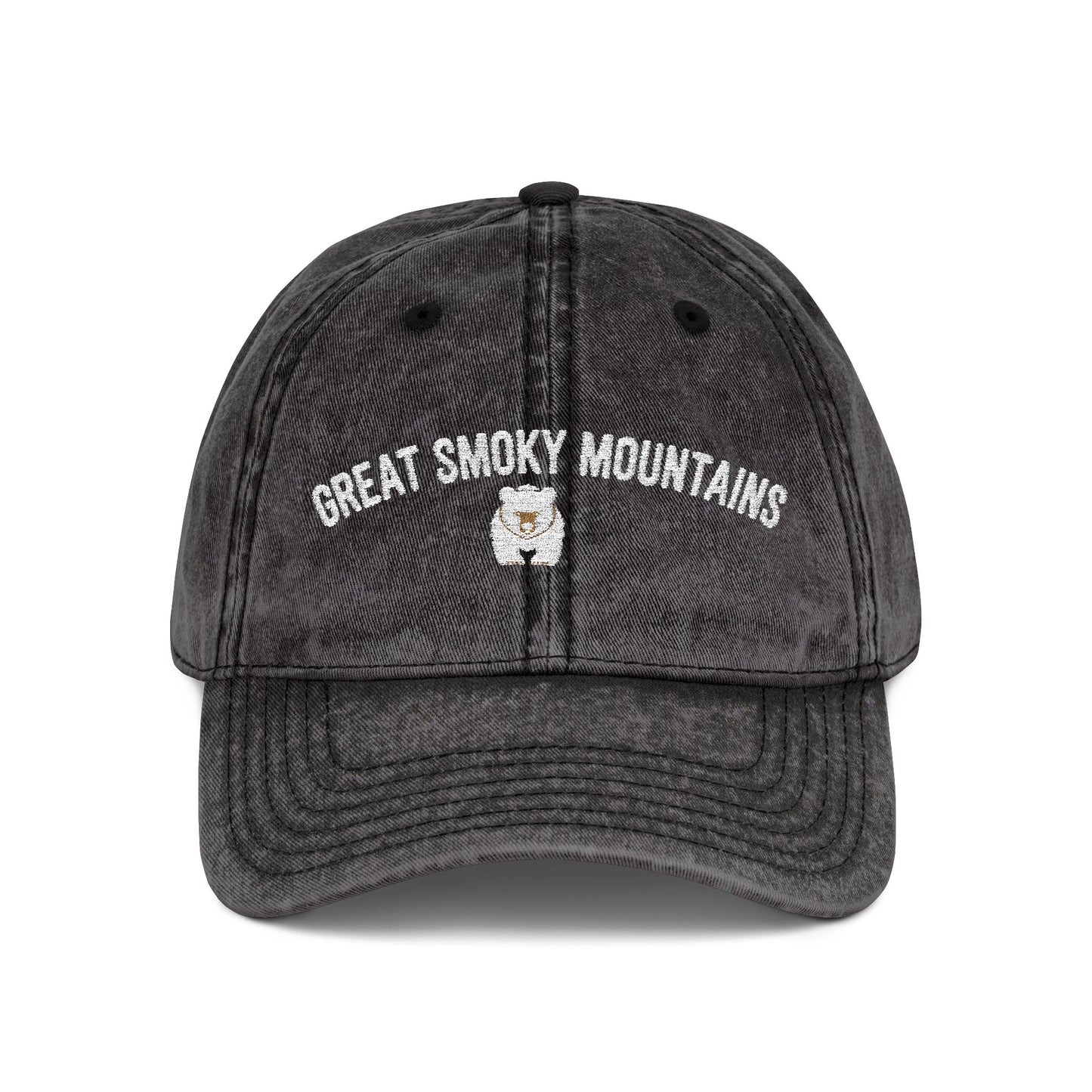 Great Smoky Mountains Cap with Bear Design - t386a25