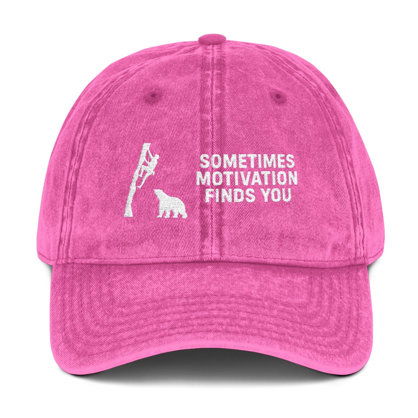 Sometimes Motivation Finds You Rock Climbing Cap - t269a25