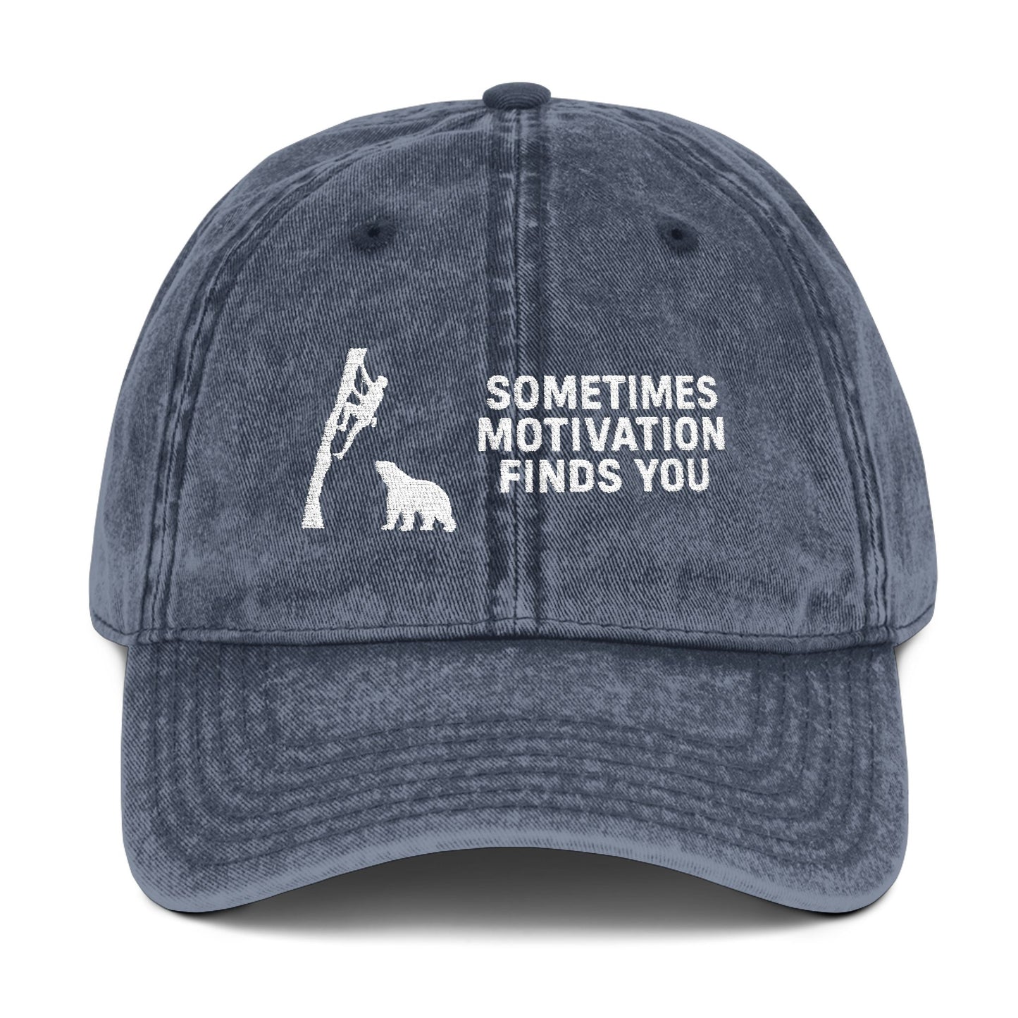Sometimes Motivation Finds You Rock Climbing Cap - t269a25