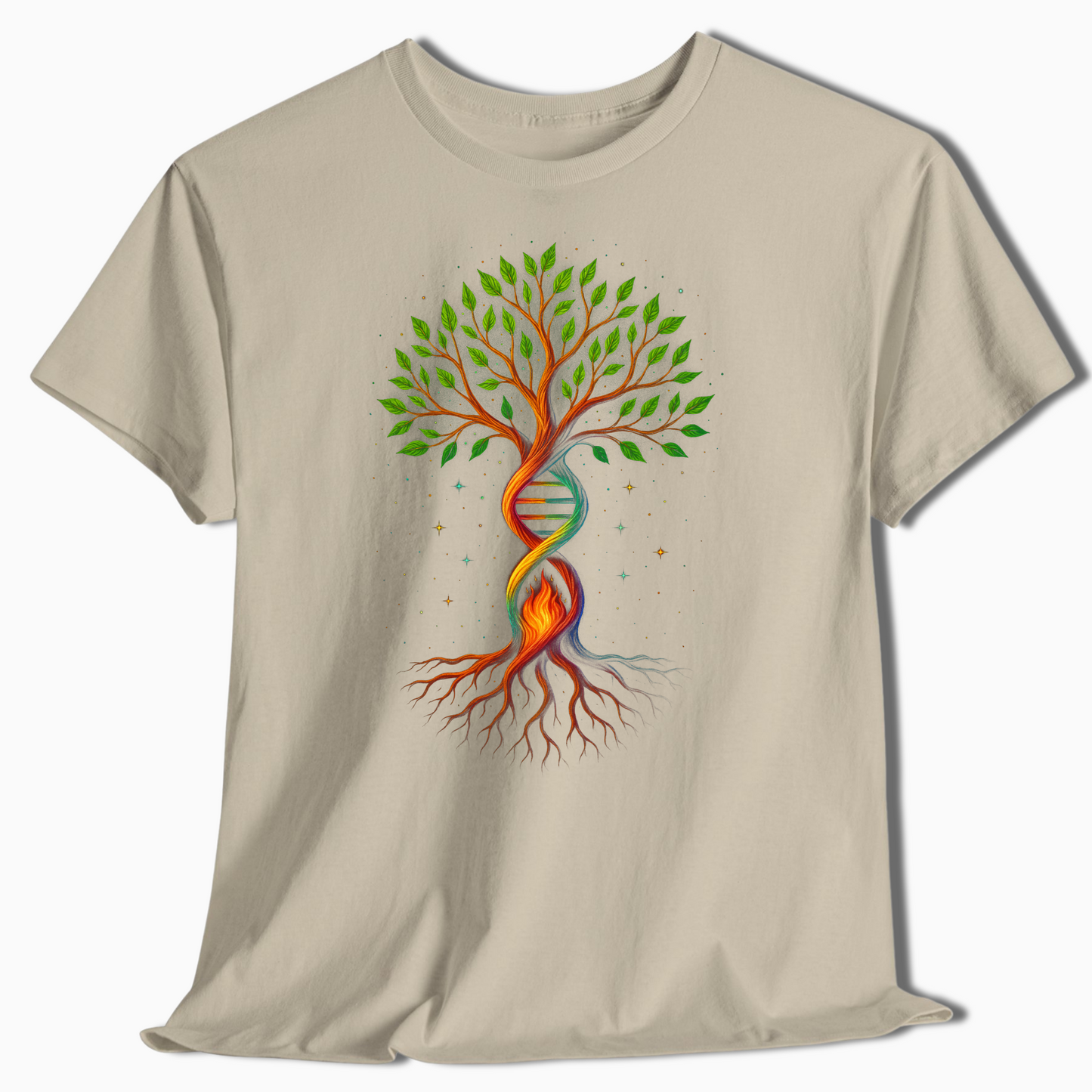 DNA Tree of Life Nature Shirt - Cosmic Spiritual Outdoors Tee - t456a25