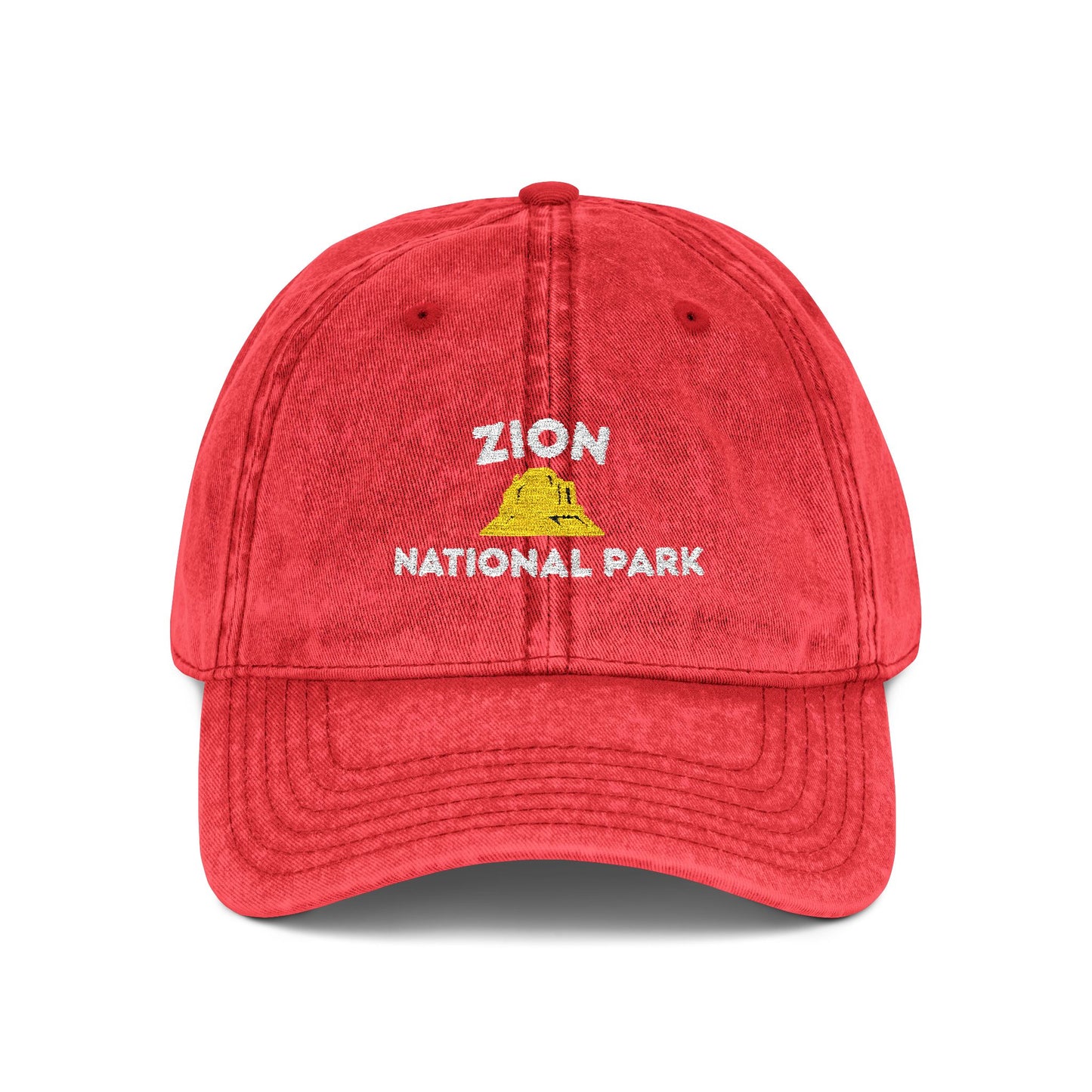 Zion National Park Yellow Monolith Cap for Campers & Trail Fans - t320a25