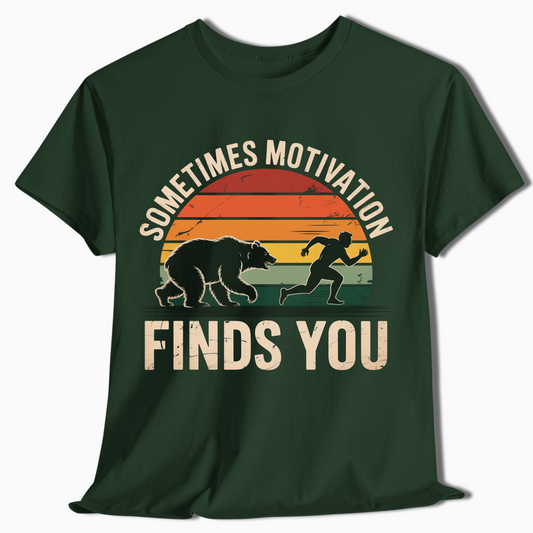 Sometimes Motivation Finds You Vintage Hiking Shirt - t415a25