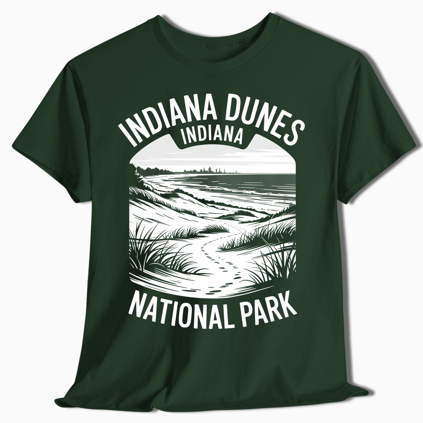 Indiana Dunes Sand Trail T-Shirt - National Park Souvenir - t357a25