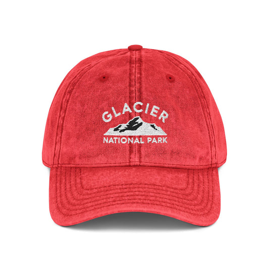 Mountain Logo Cap - Glacier National Park Hat - t326a25