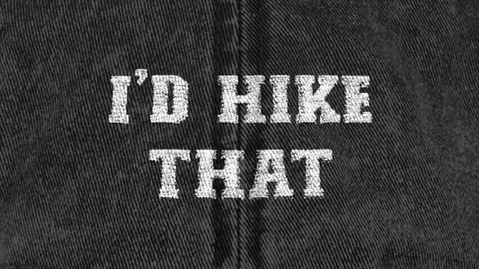 TrekBudo Hiking Cap Bold Text Embroidery Detail - Premium Quality Close-up