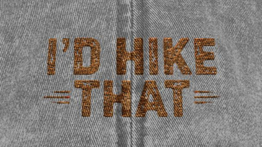 TrekBudo Hiking Cap Embroidery Detail - Premium Quality Close-up