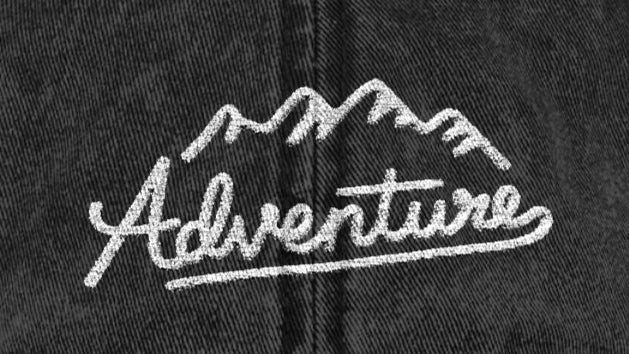 TrekBudo Adventure Mountains Cap Embroidery Detail - OTTO Cap Premium Quality Close-up