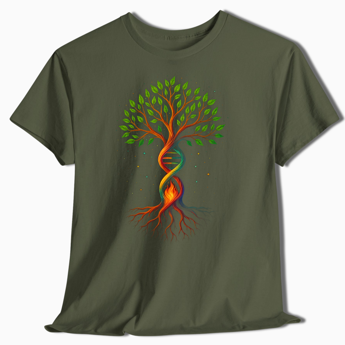 DNA Tree of Life Nature Shirt - Cosmic Spiritual Outdoors Tee - t456a25