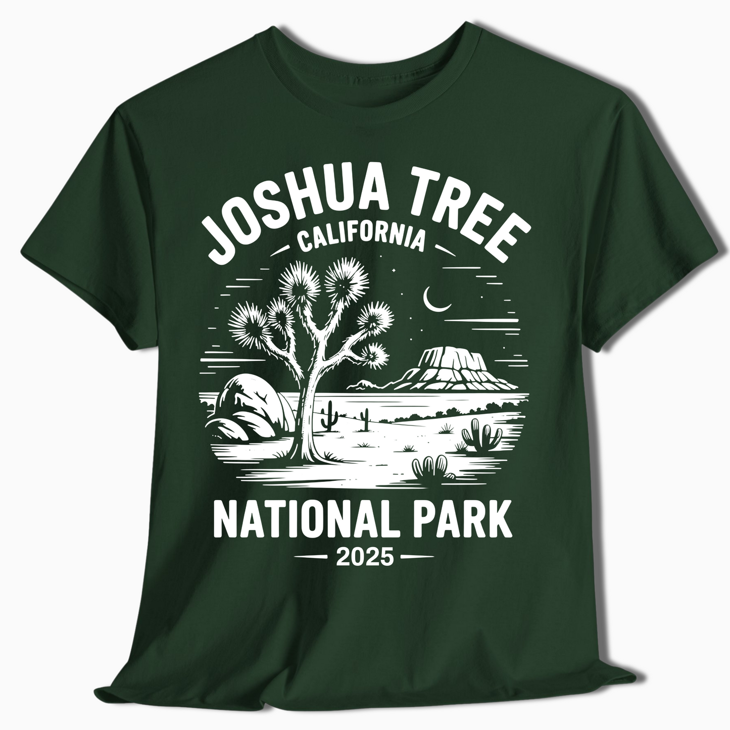 Joshua Tree California Desert Scene Tee - Custom Year - t365a25