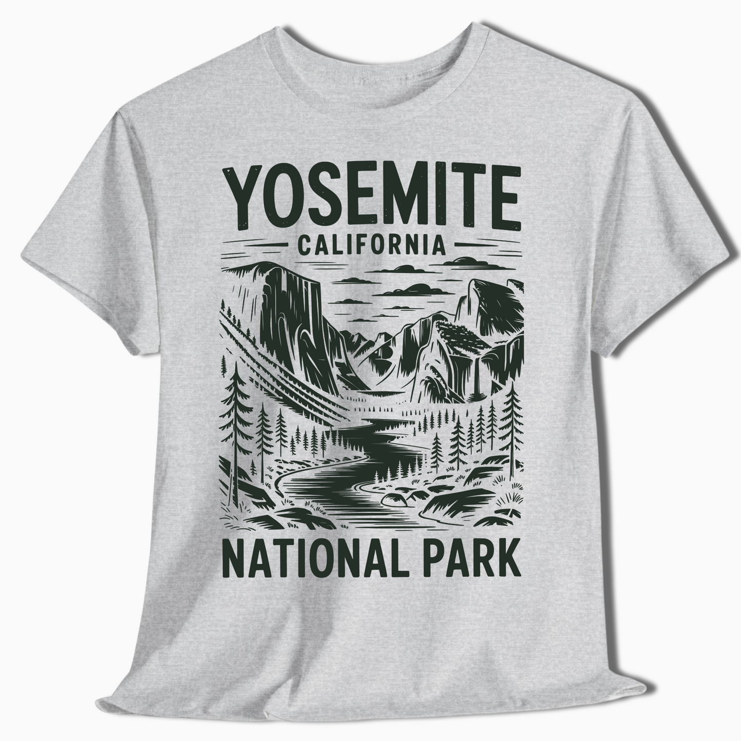 Minimalist Yosemite National Park Hiking Shirt - t284a25