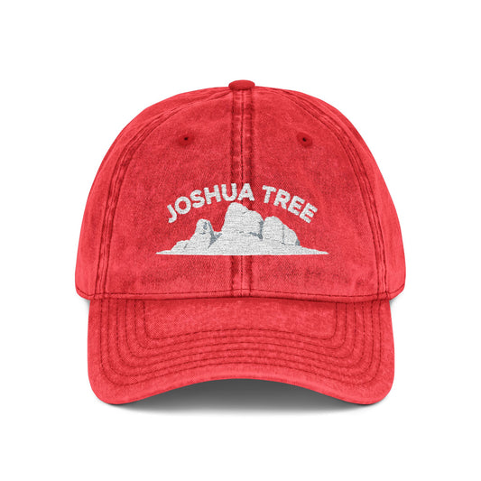 Joshua Tree Cap with Rock Silhouette Design - t391a25