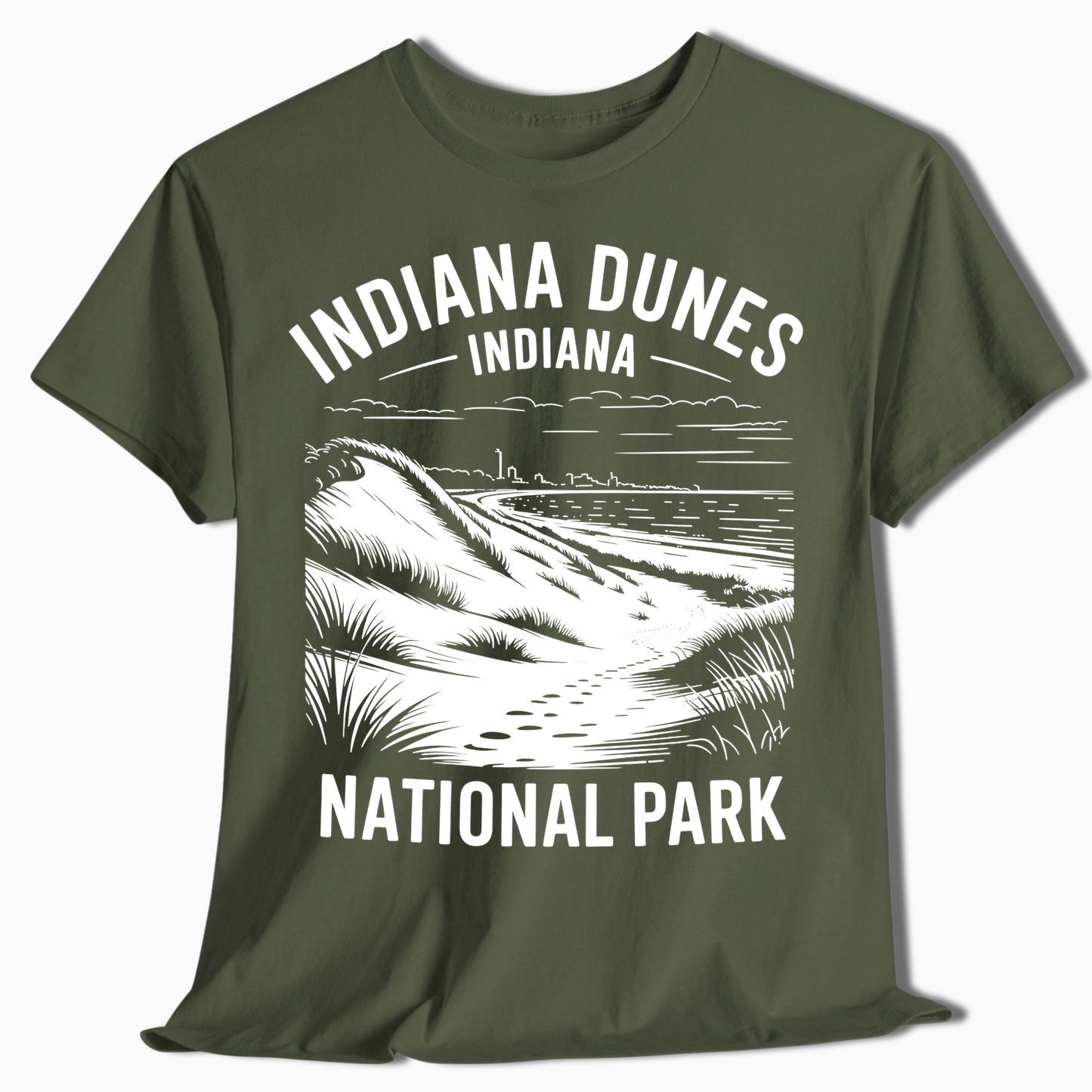 Indiana Dunes Beach and Dune View Shirt - t358a25
