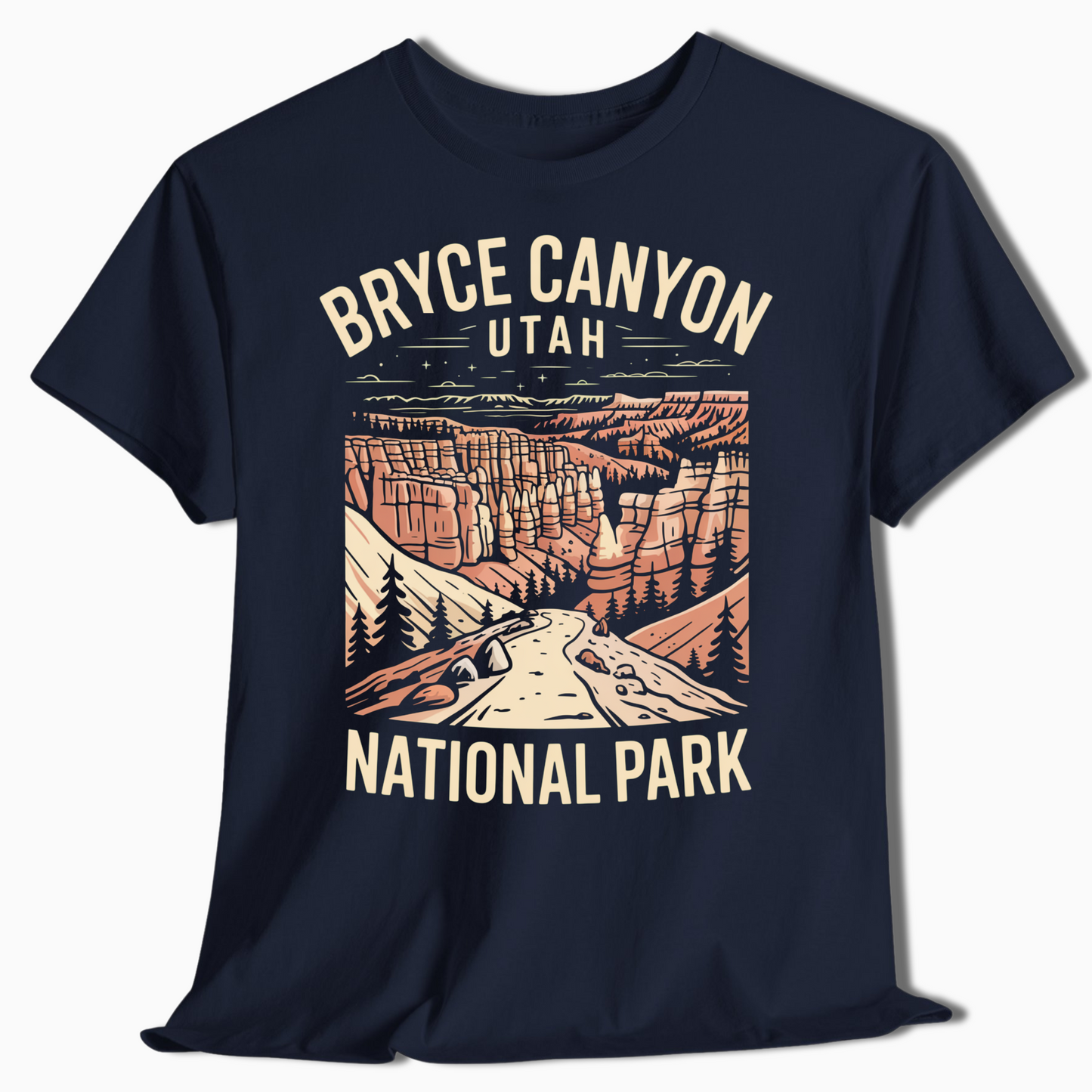 Bryce Canyon National Park T-Shirt - Colorful Hoodoo Design - t351a25