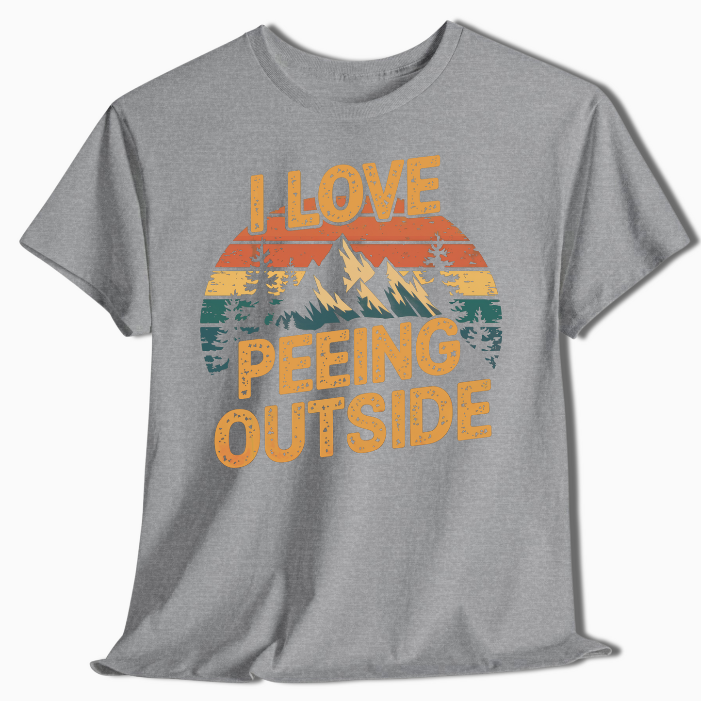 Hiking T-Shirt I Love Peeing Outside - t93a25