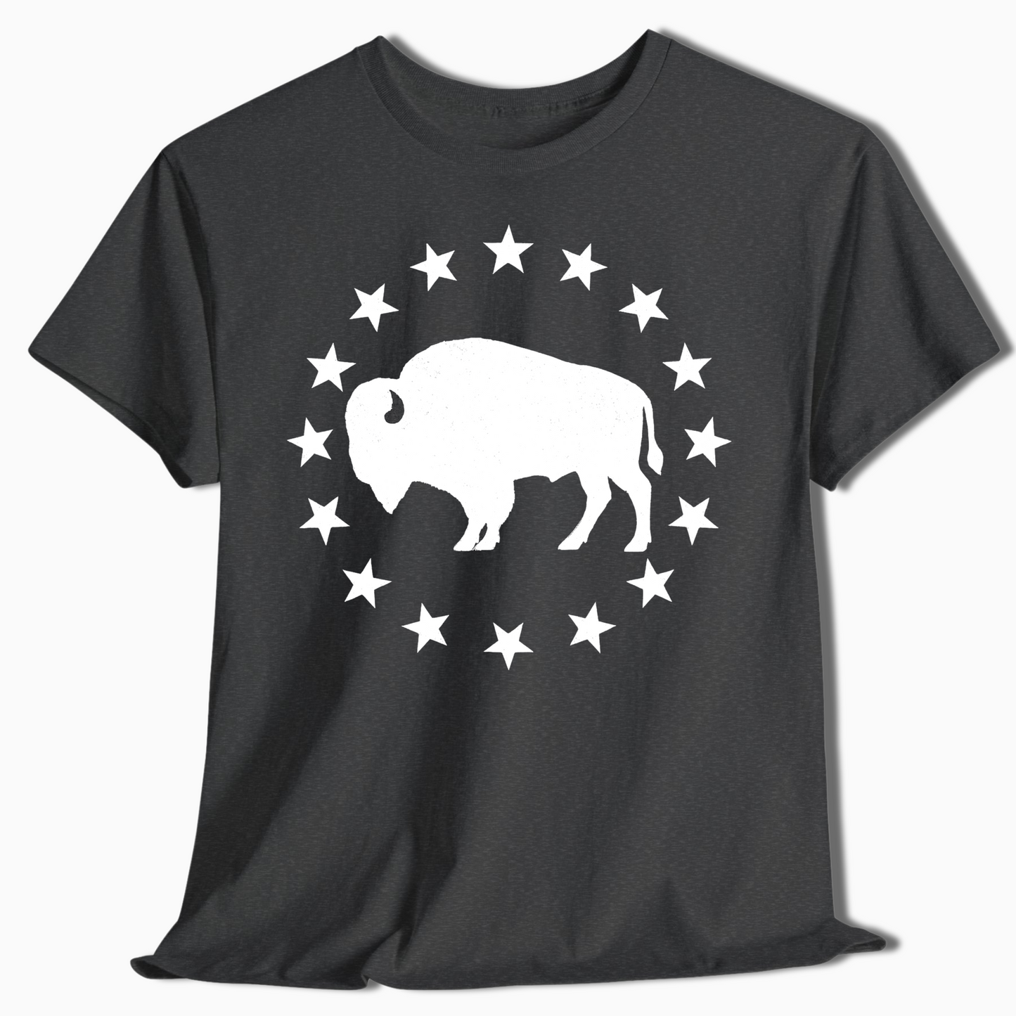 Patriotic Bison Star Outdoor T-Shirt - t426a25