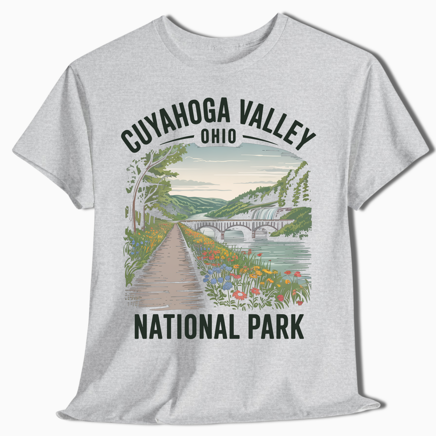 Cuyahoga Valley Wildflower Trail & Waterfall Tee - t364a25