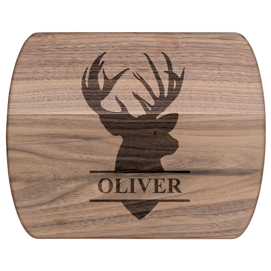Custom Deer Silhouette Cutting Board with Name - t450a25