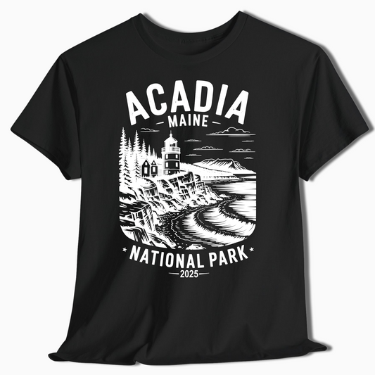 Acadia National Park Maine Shirt - Personalized Year Design - t306a25