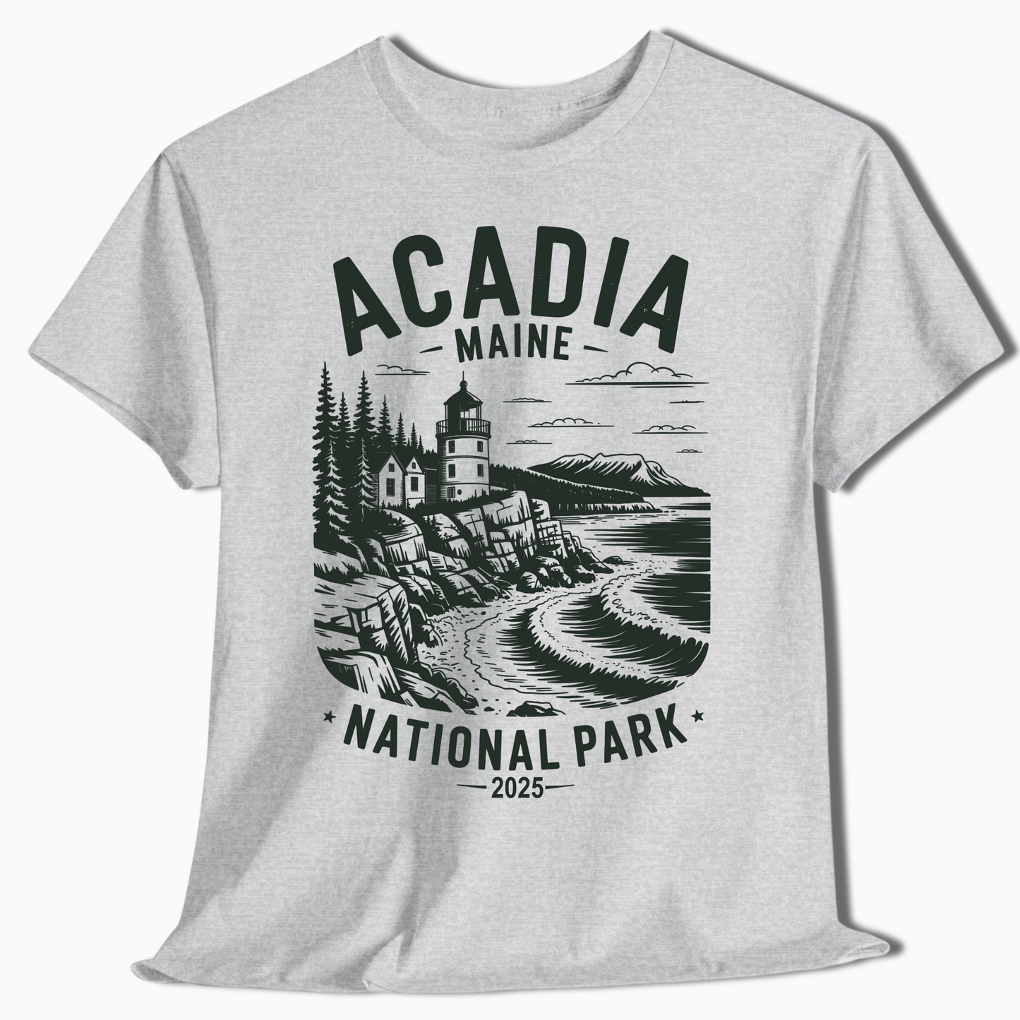 Acadia National Park Maine Shirt - Personalized Year Design - t306a25