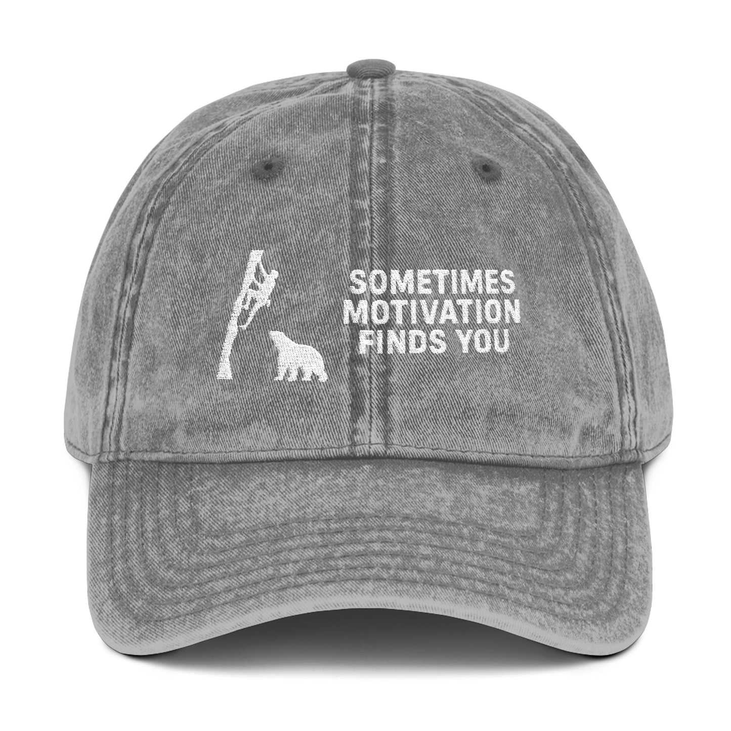 Sometimes Motivation Finds You Rock Climbing Cap - t269a25