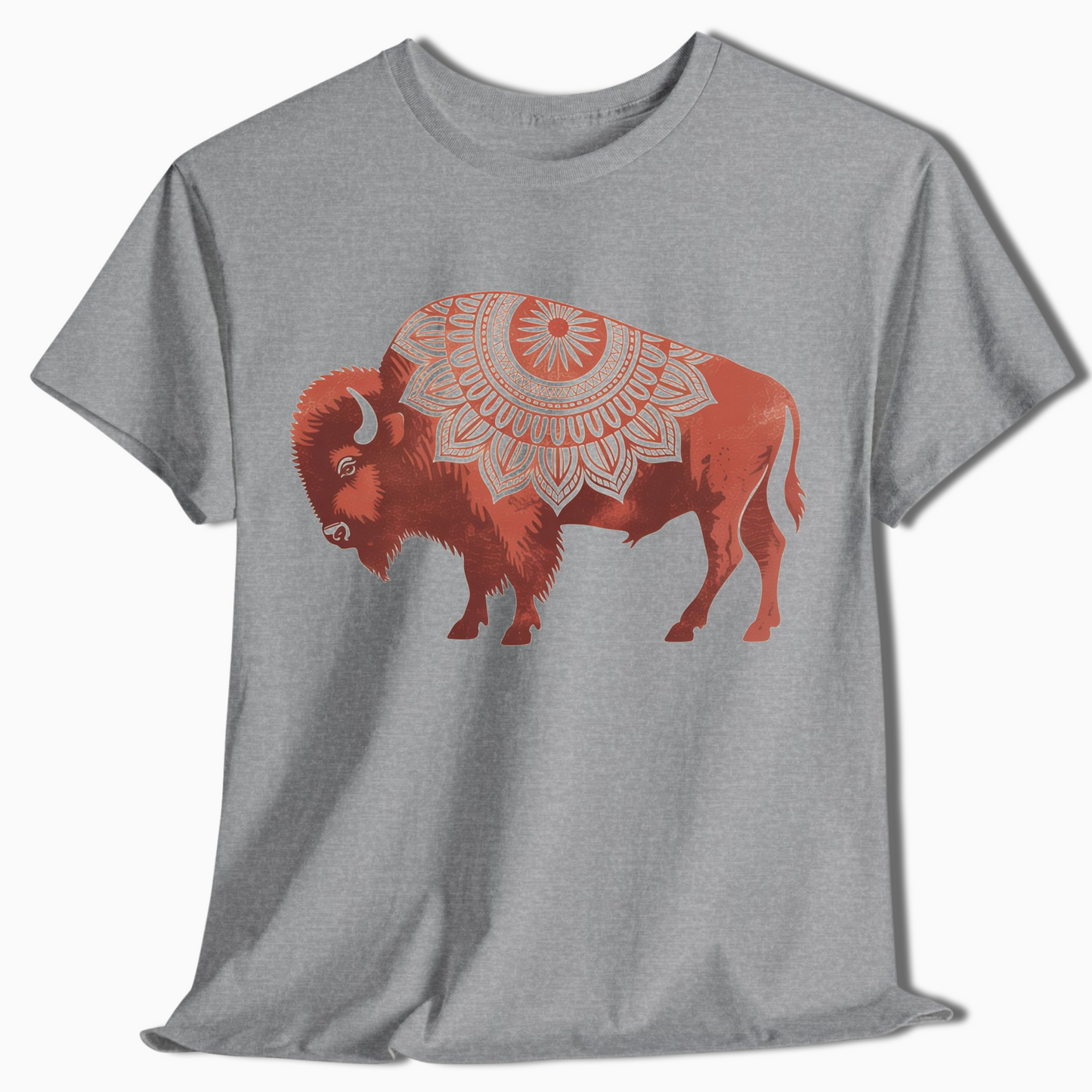 Boho Mandala Buffalo Western Nature Shirt - t423a25