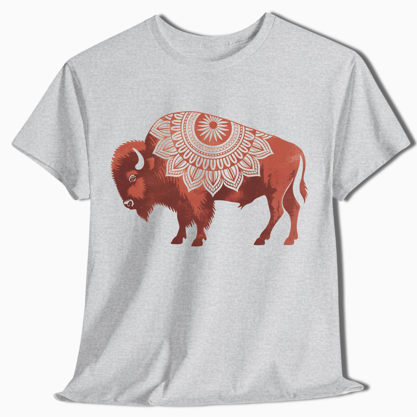 Boho Mandala Buffalo Western Nature Shirt - t423a25