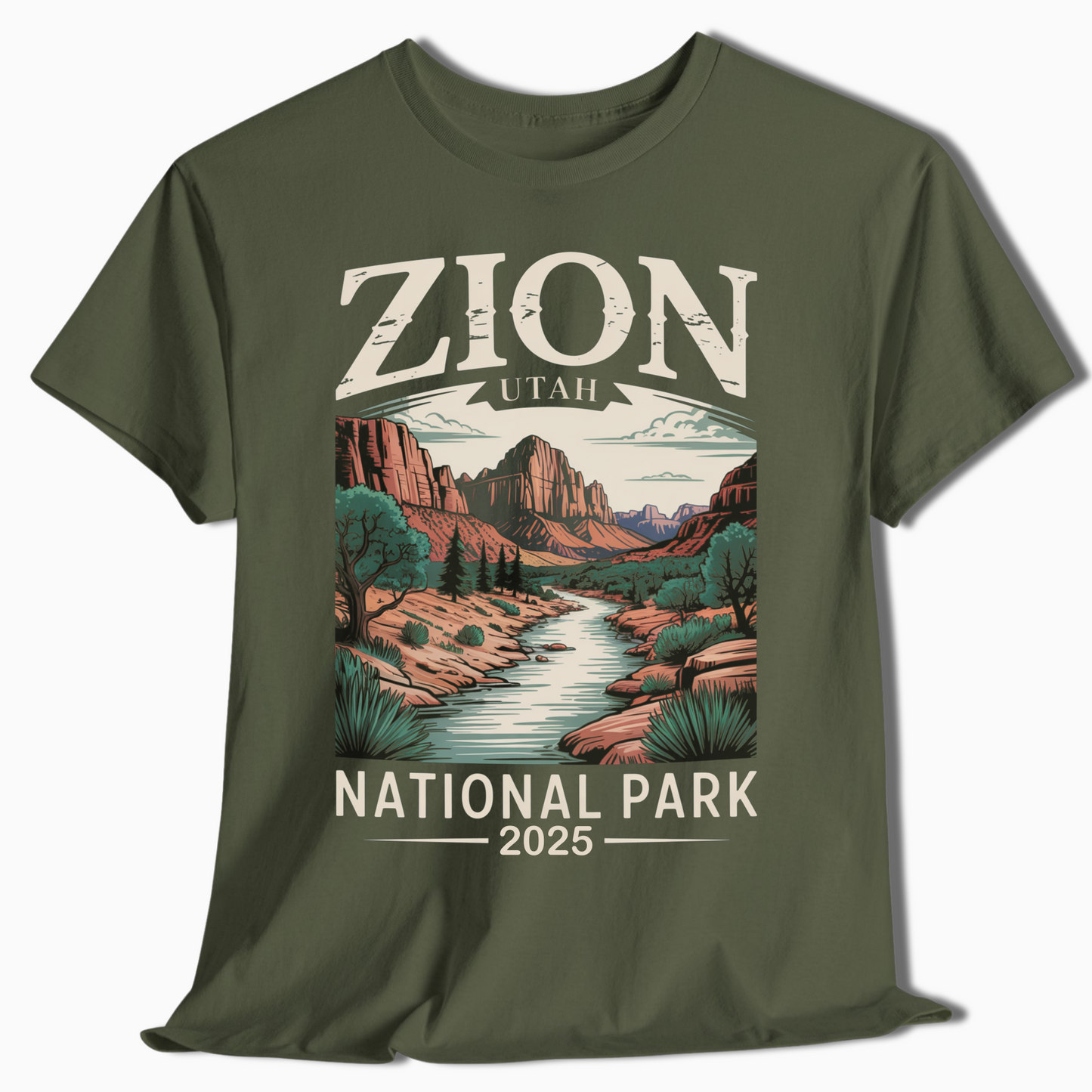Zion National Park Shirt with Custom Year – Utah Hiker Gift – t289a25