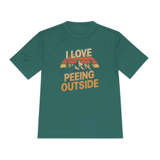 Hiking Performance Shirt I Love Peeing Outside - t93a25