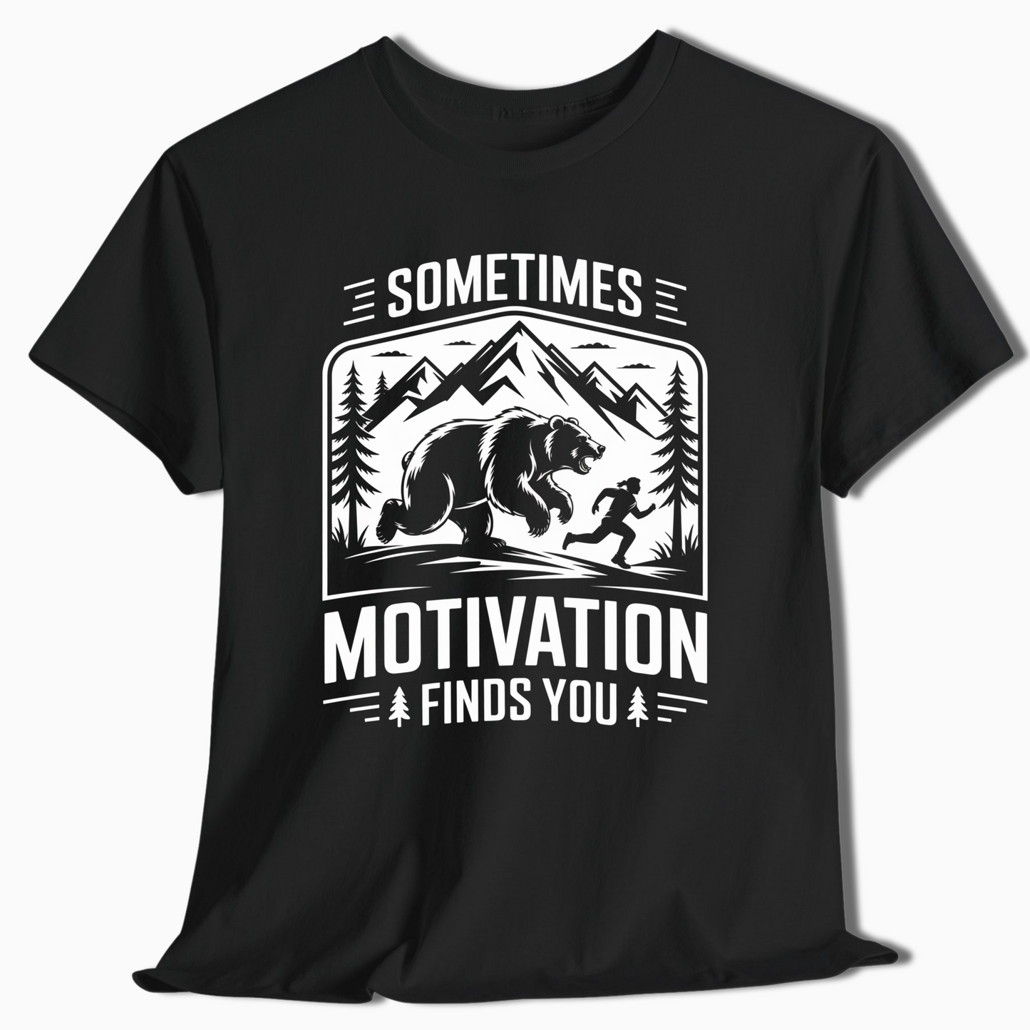 Sometimes Motivation Finds You Mountain Hiking Shirt - t414a25