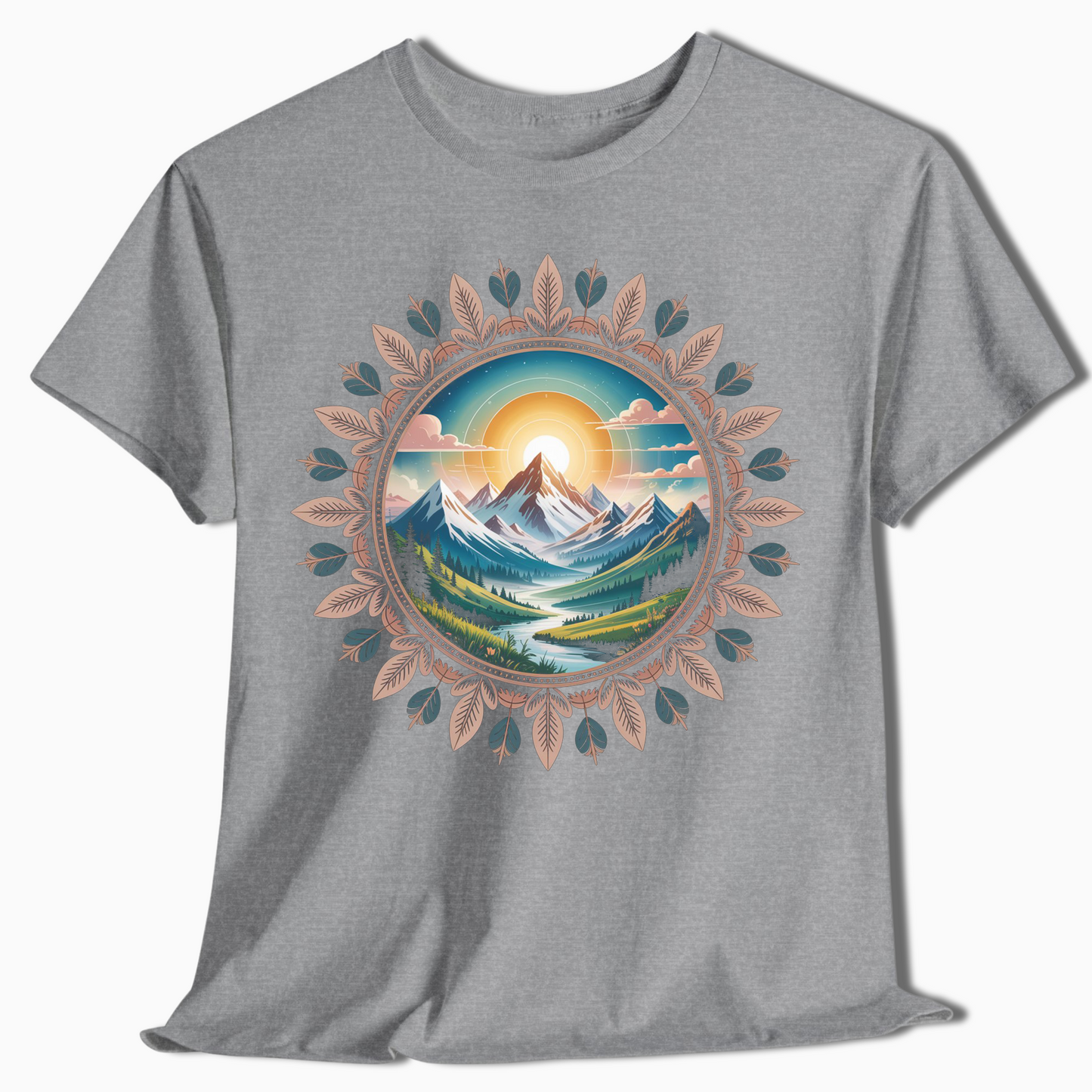 Mountain Mandala Nature T-Shirt - t408a25