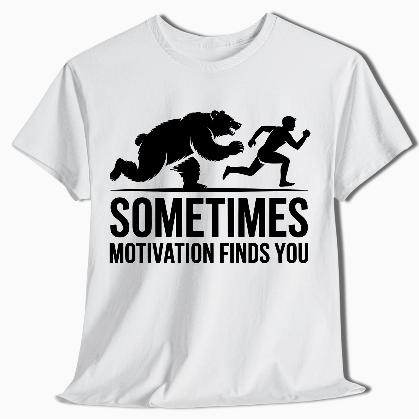 Sometimes Motivation Finds You Bear Hiking Shirt - t416a25