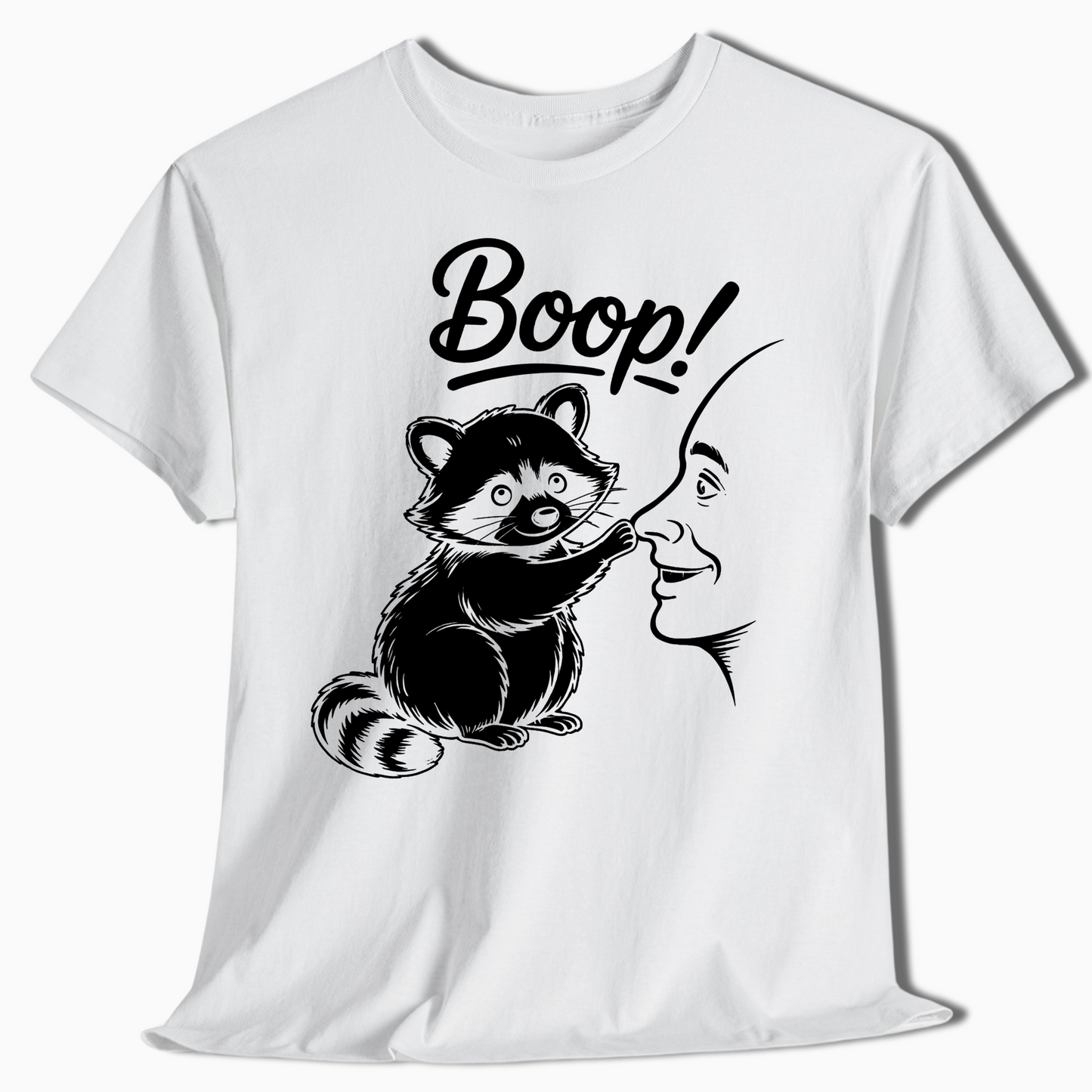 Raccoon Boop Nose Shirt - Cute Funny Camping Tee for Outdoorsy Folks - t459a25