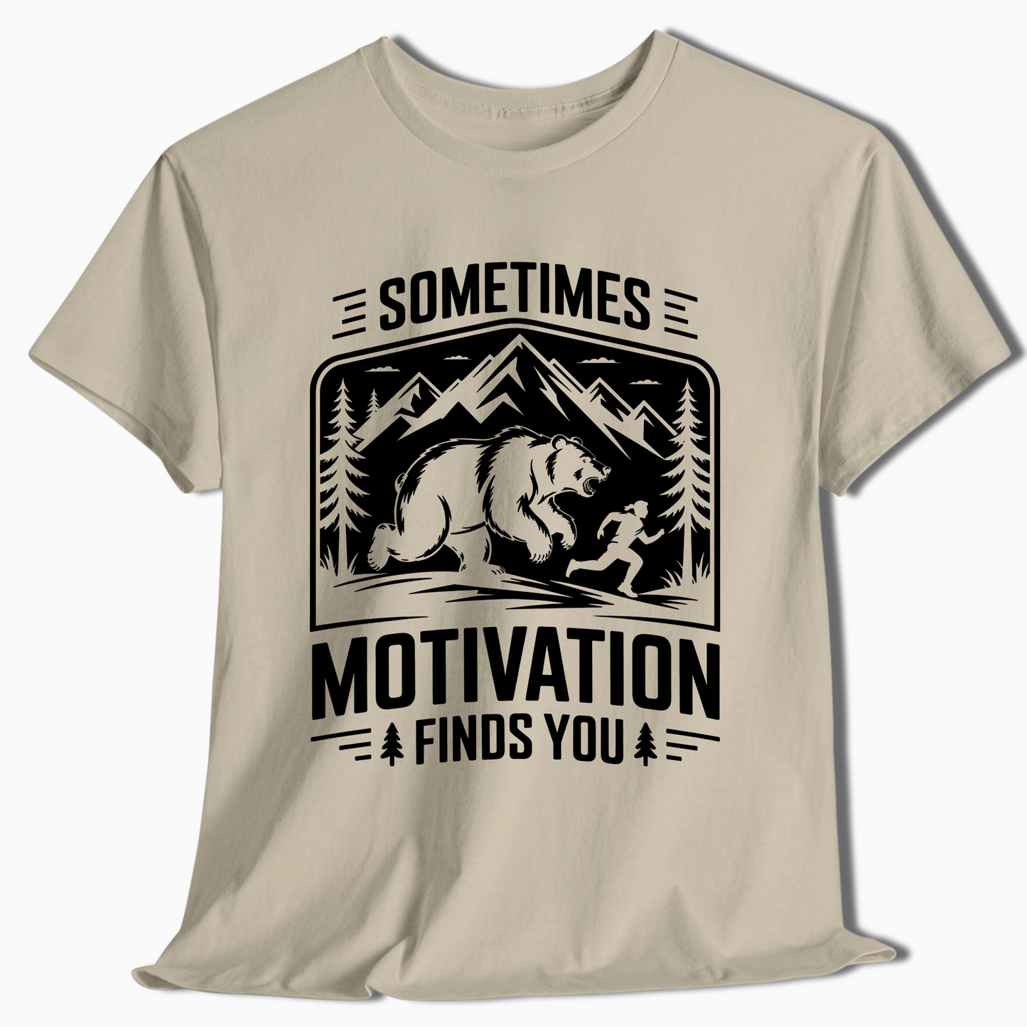 Sometimes Motivation Finds You Mountain Hiking Shirt - t414a25