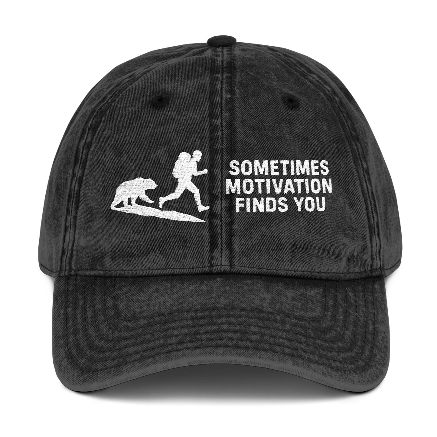 Sometimes Motivation Finds You Backpacking Cap - t268a25